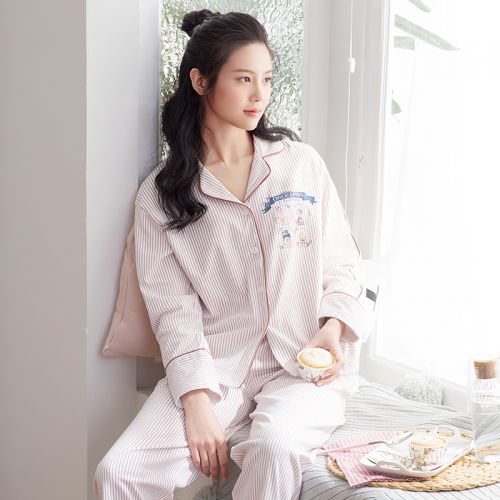 Pyjama pour femme DAMOS LOVE en Coton à manches longues - Ref 2993544