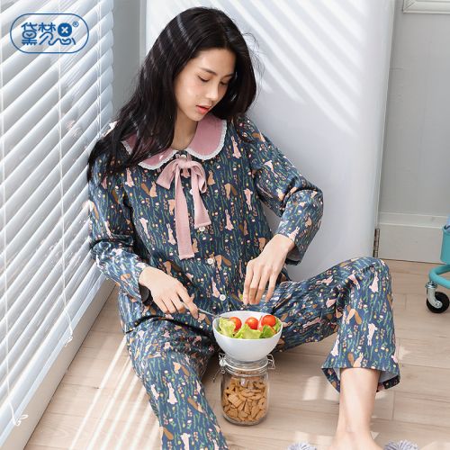 Pyjama pour femme DAMOS LOVE en Coton à manches longues - Ref 2993577