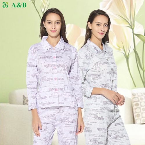 Pyjama pour femme en Coton à manches longues - Ref 2993585