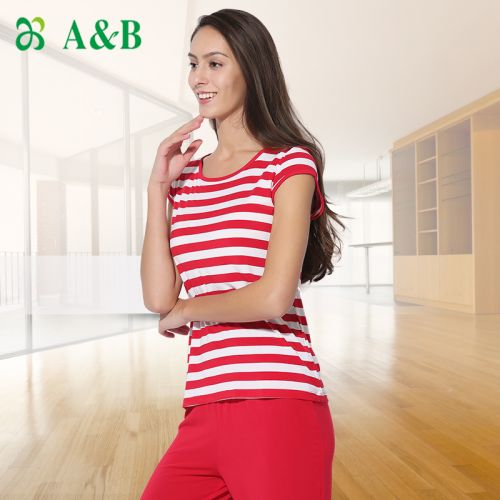 Pyjama pour femme en Viscose à manche courte - Ref 2993591