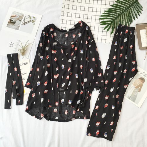 Pyjama pour femme en Polyester à manches longues - Ref 2993604