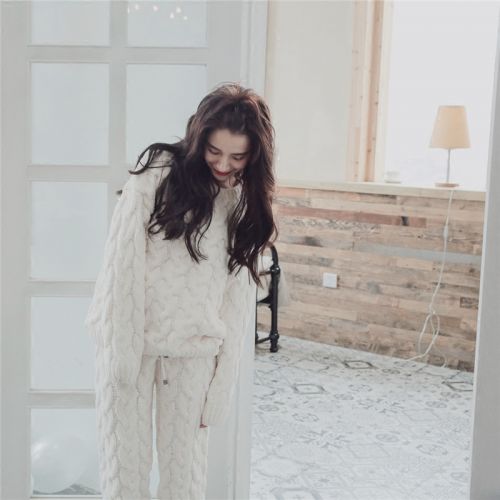 Pyjama pour femme PEACH HONEY en Coton à manches longues - Ref 2993606