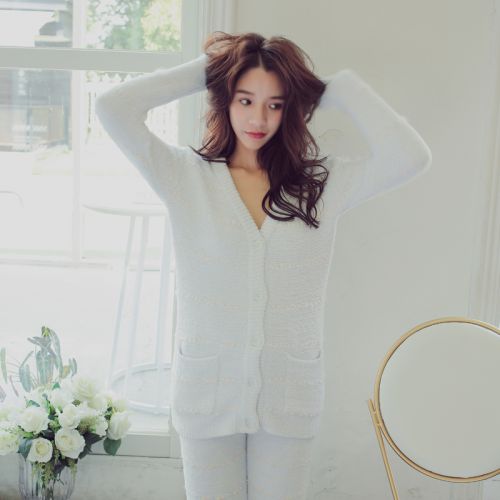 Pyjama pour femme PEACH HONEY en Polyester à manches longues - Ref 2993610