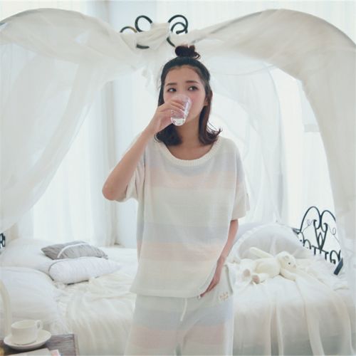 Pyjama pour femme en Coton à manchon moyen - Ref 2993613