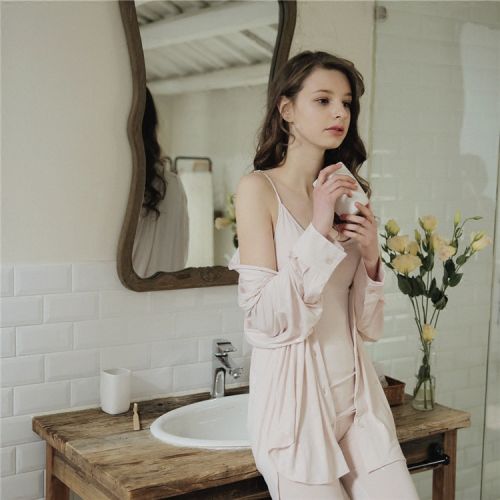 Pyjama pour femme PEACH HONEY en Coton à manches longues - Ref 2993615