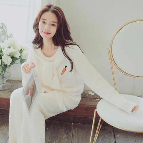 Pyjama pour femme PEACH HONEY en Polyester à manches longues - Ref 2993627