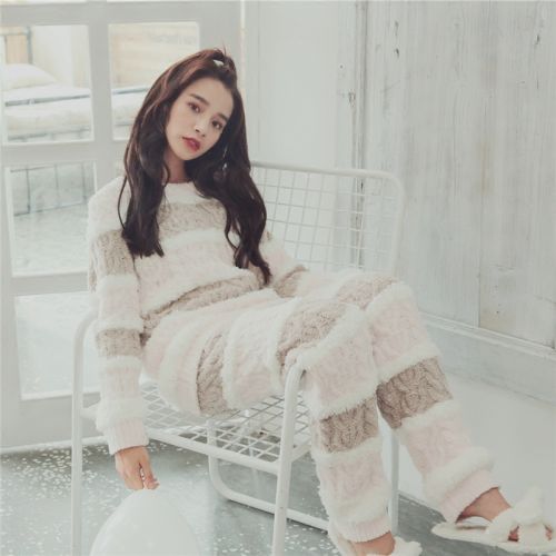 Pyjama pour femme PEACH HONEY en Coton à manches longues - Ref 2993633