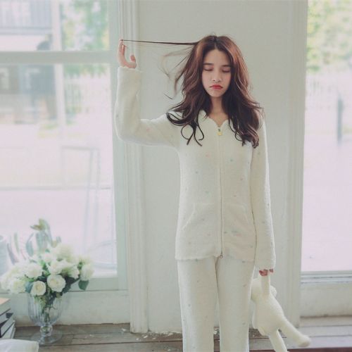Pyjama pour femme PEACH HONEY en Polyester à manches longues - Ref 2993635