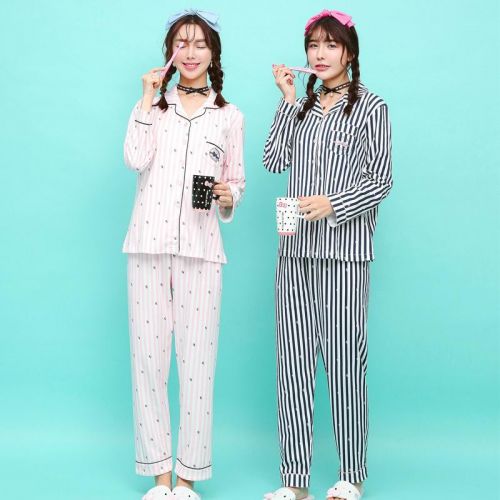 Pyjama pour femme en Coton à manches longues - Ref 2993815