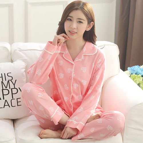 Pyjama pour femme en Coton à manches longues - Ref 2993816