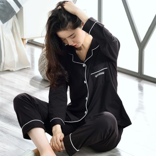 Pyjama pour femme en Coton à manches longues - Ref 2993817