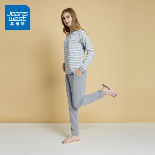 Pyjama pour femme JEANSWEST en Polyester à manches longues - Ref 2993829