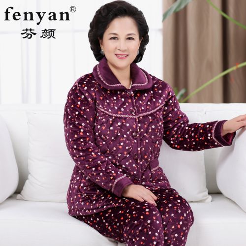 Pyjama pour femme en Polyester à manches longues - Ref 2993873