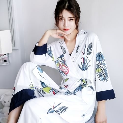 Pyjama pour femme en Coton à manches longues - Ref 2993877