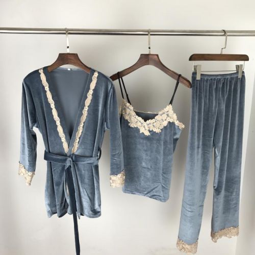 Pyjama pour femme en Polyester à manches longues - Ref 2993903