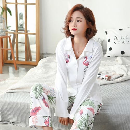 Pyjama pour femme en Coton à manches longues - Ref 2993912