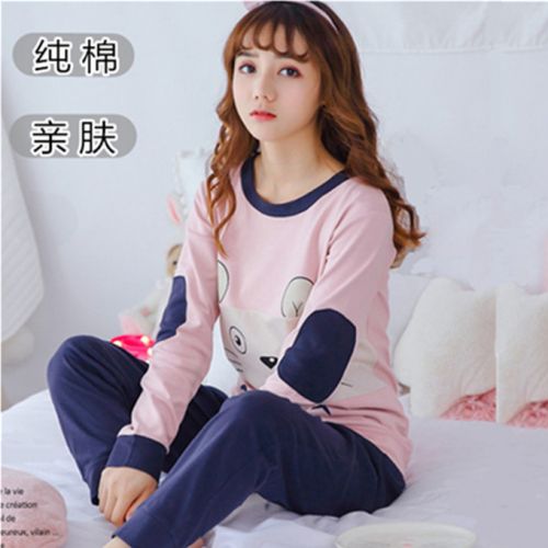 Pyjama pour femme en Coton à manches longues - Ref 2993921