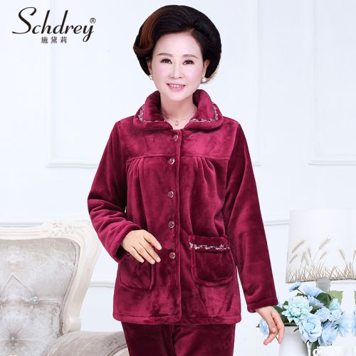 Pyjama pour femme SCHDREY en Polyester à manches longues - Ref 2993922