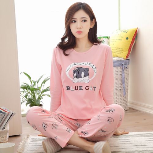 Pyjama pour femme en Coton à manches longues - Ref 2993930