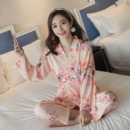 Pyjama pour femme en Coton à manches longues - Ref 2993931