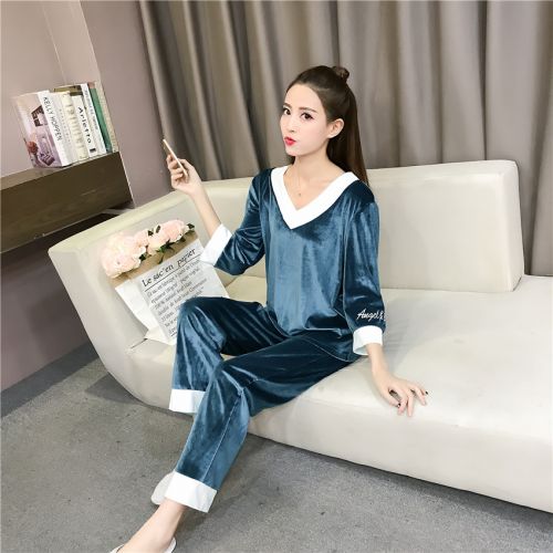 Pyjama pour femme en Polyester à manches longues - Ref 2993945