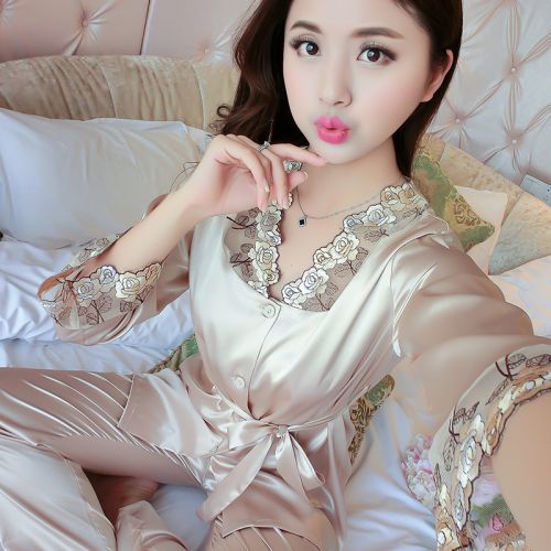 Pyjama pour femme en Polyester à manches longues - Ref 2993968