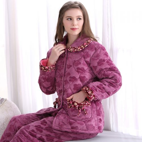 Pyjama pour femme en Polyester à manches longues - Ref 2993973