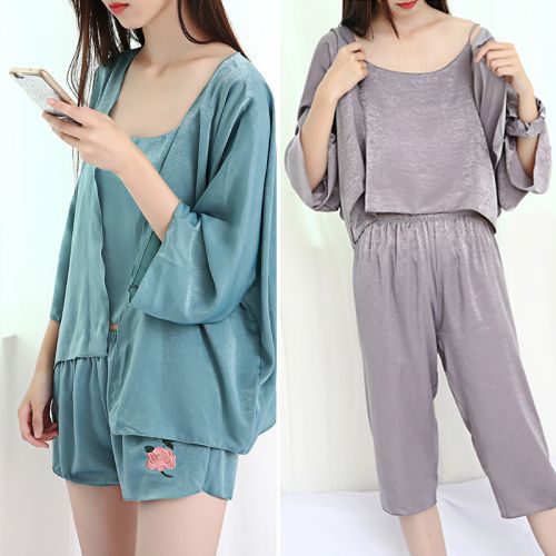 Pyjama pour femme SIMO TIME en Polyester à sans manches - Ref 2994045