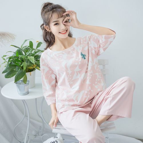 Pyjama pour femme en Coton à manches longues - Ref 2994072