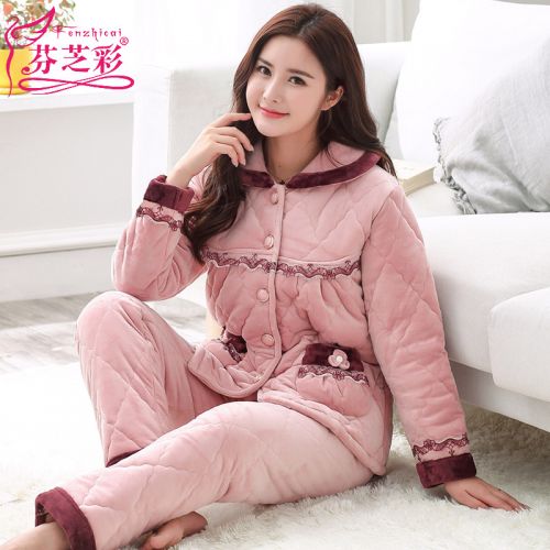 Pyjama pour femme en Polyester à manches longues - Ref 2994077
