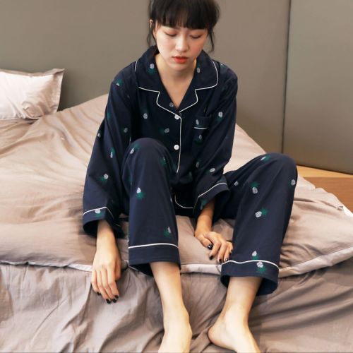 Pyjama pour femme en Coton à manches longues - Ref 2994079