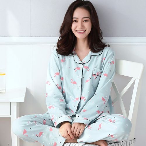 Pyjama pour femme en Coton à manches longues - Ref 2994082