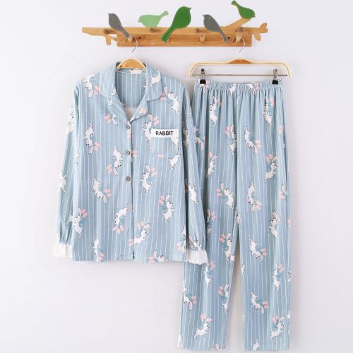 Pyjama pour femme en Coton à manches longues - Ref 2994093