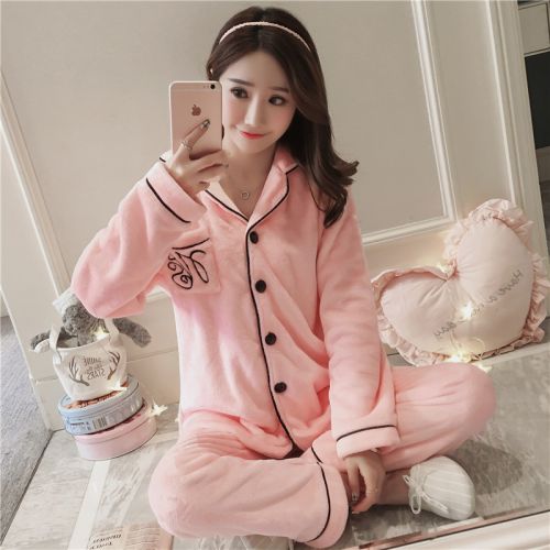 Pyjama pour femme en Polyester à manches longues - Ref 2994094