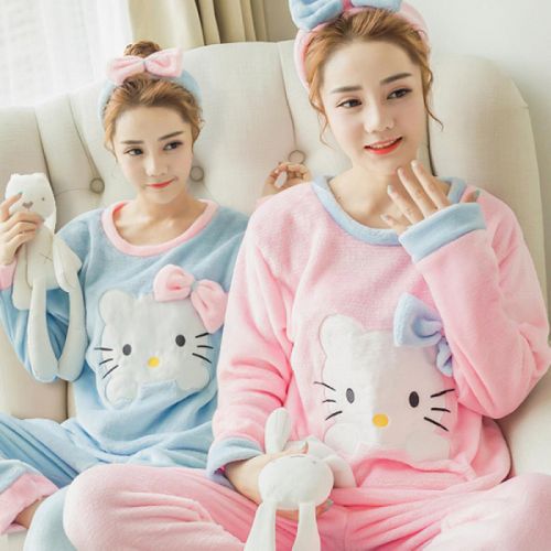 Pyjama pour femme en Polyester à manches longues - Ref 2994096