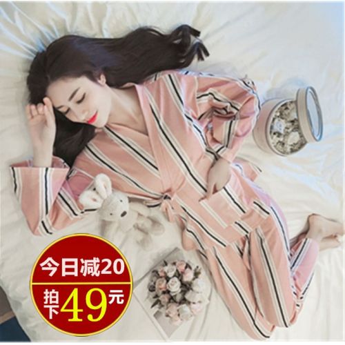 Pyjama pour femme en Coton à manches longues - Ref 2994106