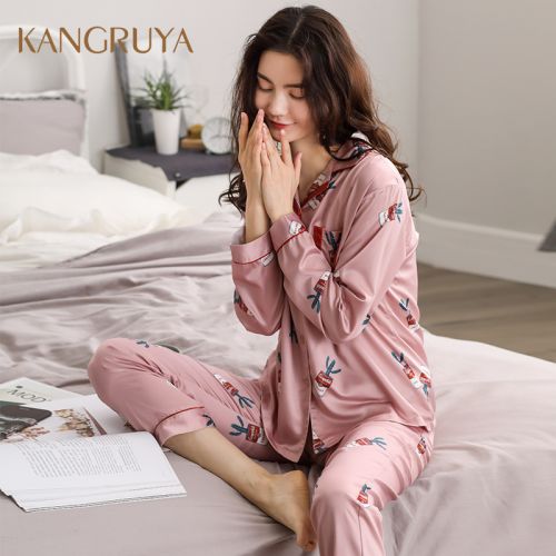 Pyjama pour femme en Polyester à manches longues - Ref 2994144