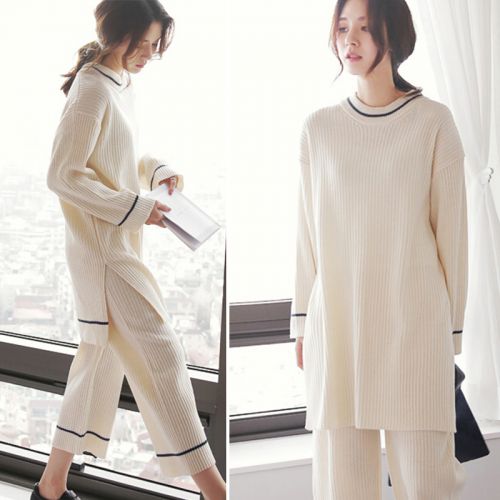 Pyjama pour femme en Coton à manches longues - Ref 2994167