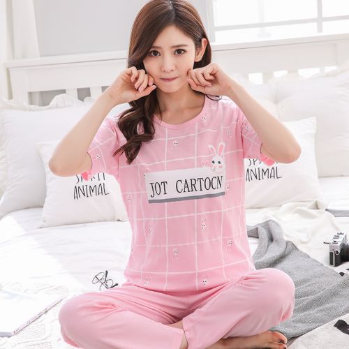 Pyjama pour femme en Coton à manche courte - Ref 2994176