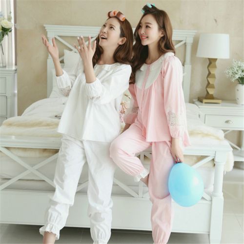 Pyjama pour femme en Coton à manches longues - Ref 2994186