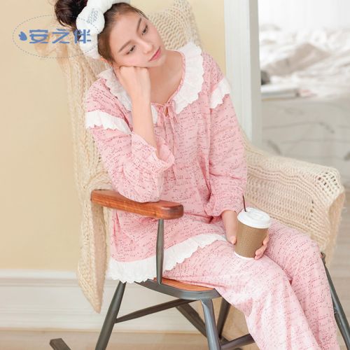 Pyjama pour femme en Coton à manches longues - Ref 2994196