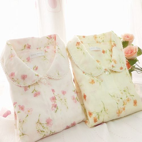 Pyjama pour femme en Coton à manches longues - Ref 2994215