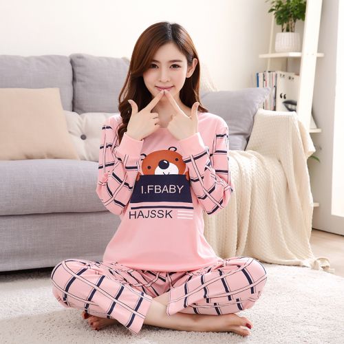 Pyjama pour femme en Coton à manches longues - Ref 2994236