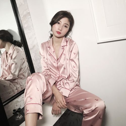 Pyjama pour femme en Polyester à manches longues - Ref 2994250
