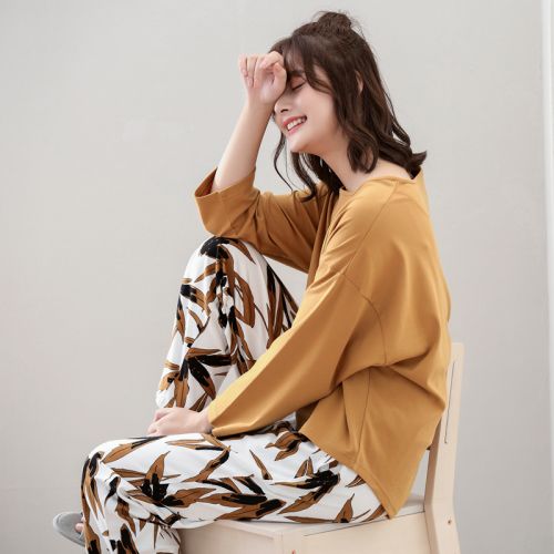 Pyjama pour femme en Coton à manches longues - Ref 2994252