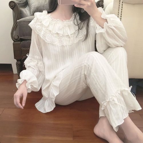 Pyjama pour femme en Coton à manches longues - Ref 2994254