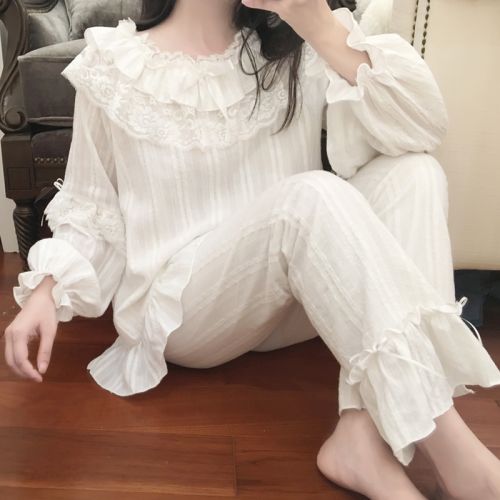 Pyjama pour femme en Coton à manches longues - Ref 2994262