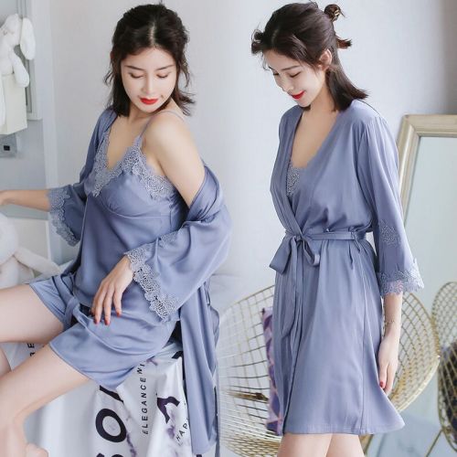 Pyjama pour femme en Soie à manches longues - Ref 2994278