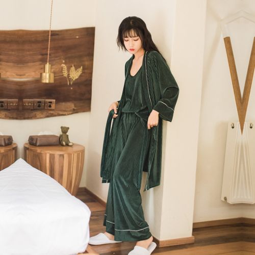 Pyjama pour femme en Coton à manches longues - Ref 2994300