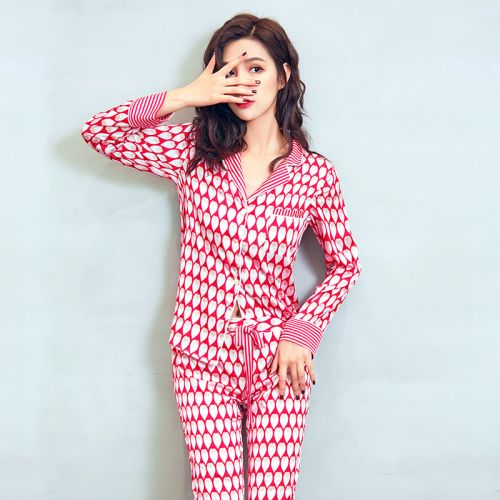 Pyjama pour femme en Polyester à manches longues - Ref 2994317